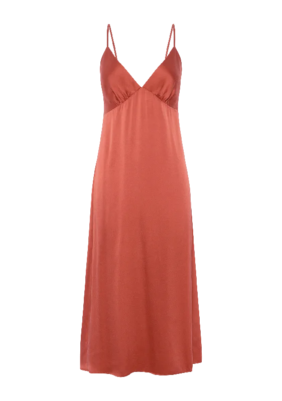 Cleopatra Silk Slip Midi Dress