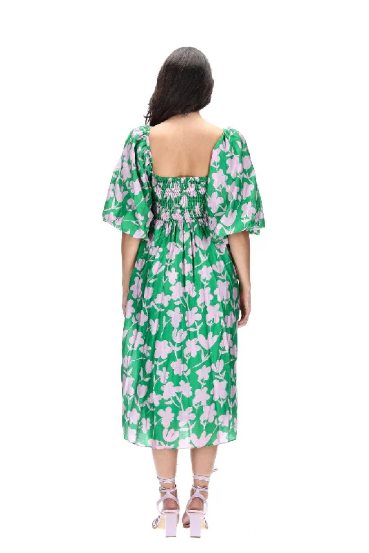 Ella Dress Green Floral