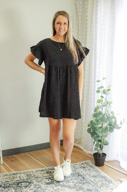 Textured Mini Dress