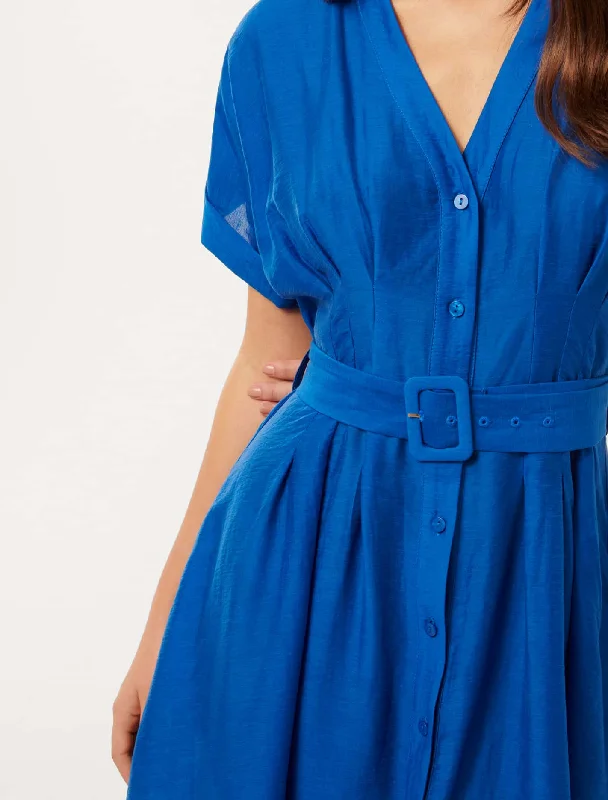 Judith Shirt Belt Midi Dress