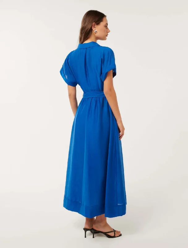 Judith Shirt Belt Midi Dress