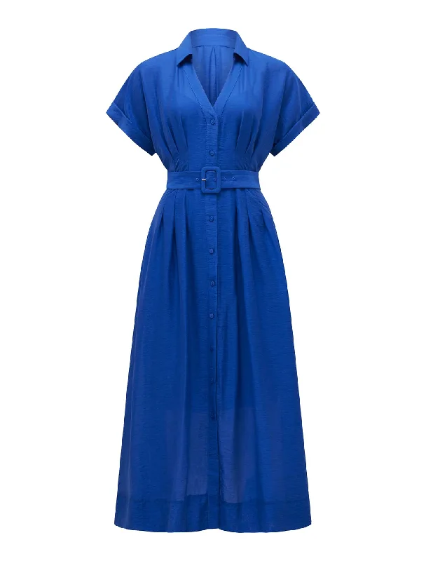 Judith Shirt Belt Midi Dress