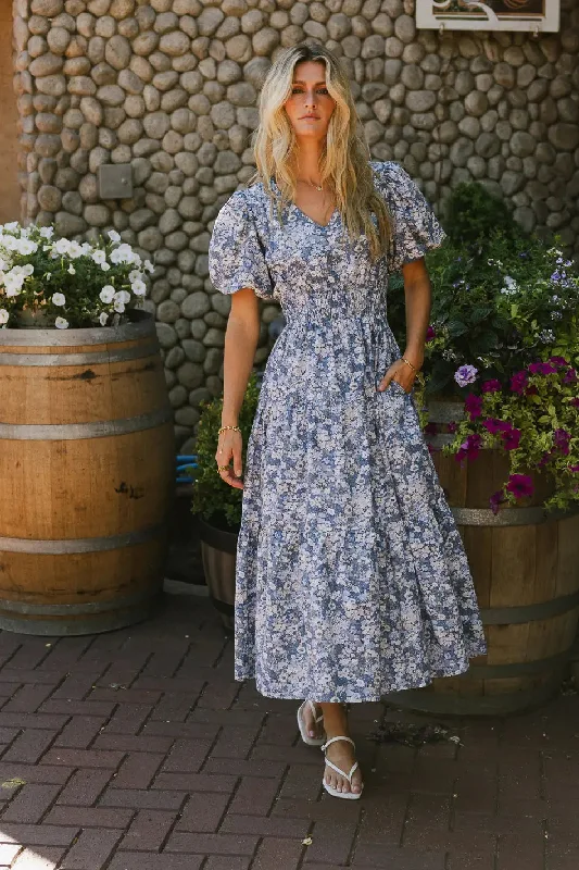 Kaylani Floral Midi Dress