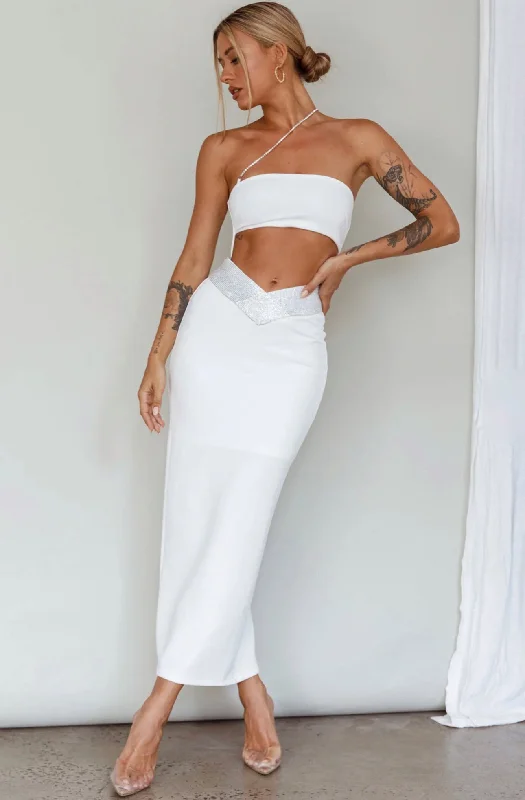 LIANA MIDI DRESS -WHITE