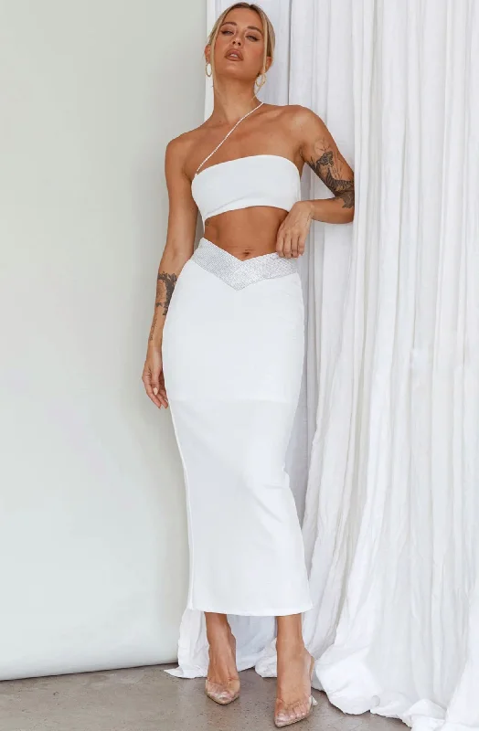 LIANA MIDI DRESS -WHITE