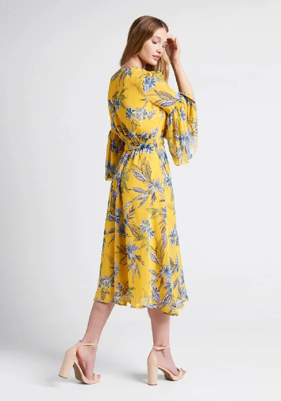 Flurry of Florals Midi Dress