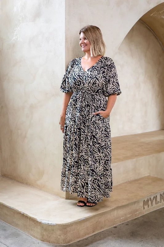 Addison Maxi Dress in Imprint