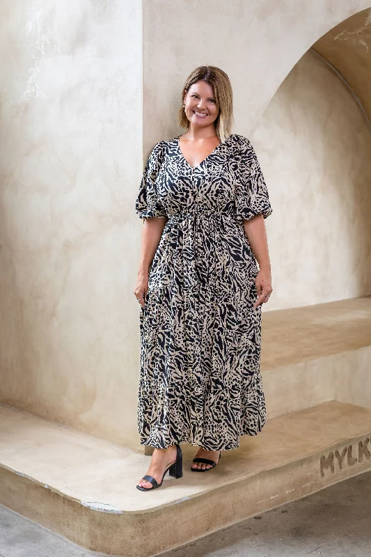 Addison Maxi Dress in Imprint