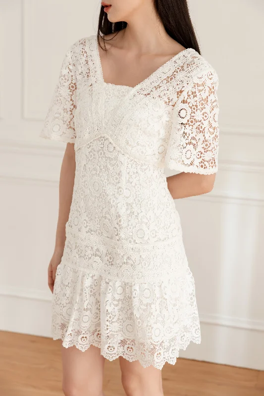 Tiana Lace White Dress