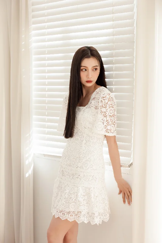 Tiana Lace White Dress