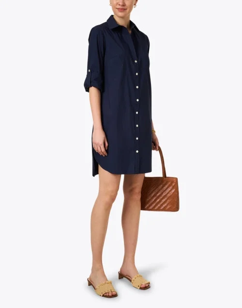 Alex Navy Shirt Dress