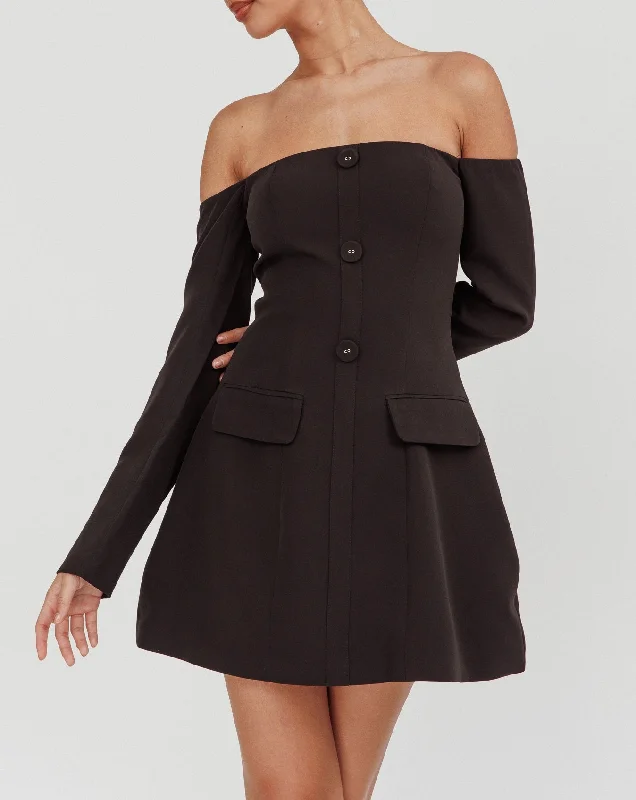 ALICIA MINI DRESS -BLACK