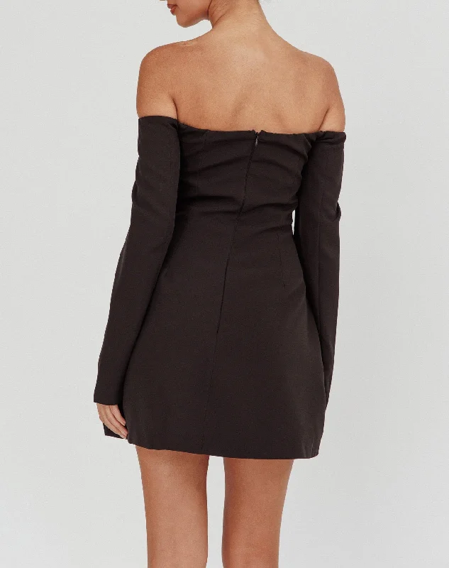 ALICIA MINI DRESS -BLACK