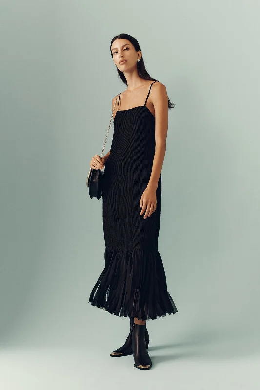 Arris Fringed Maxi Dress