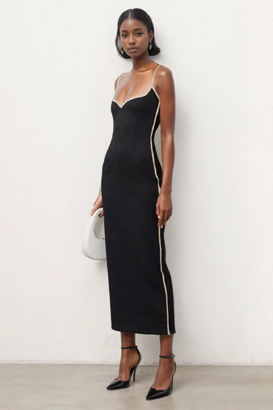 Ava Bodycon Midi Evening Dress