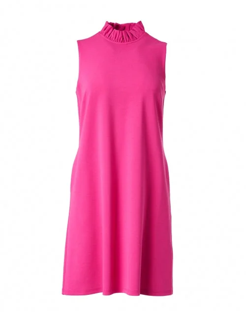 Avery Magenta Ruffle Dress