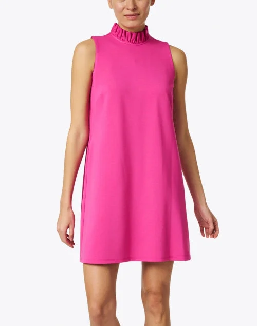 Avery Magenta Ruffle Dress