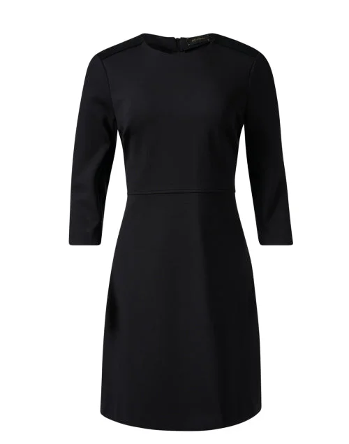 Black Knit Sheath Dress