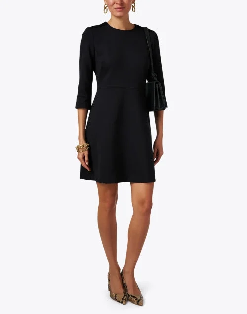 Black Knit Sheath Dress