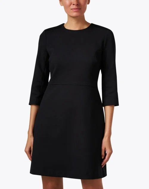 Black Knit Sheath Dress