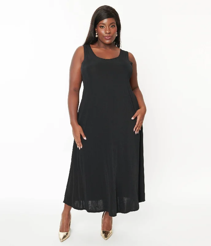 Black Slip Maxi Dress