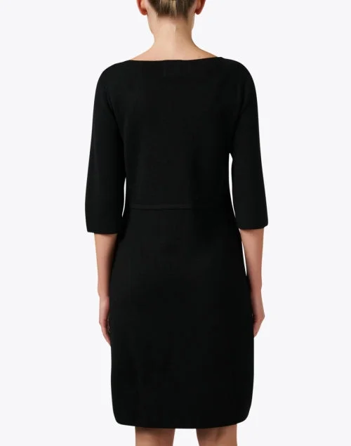 Black Wool Sheath Dress