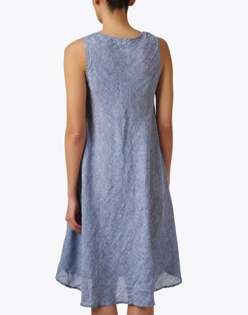 Bree Blue Linen Dress