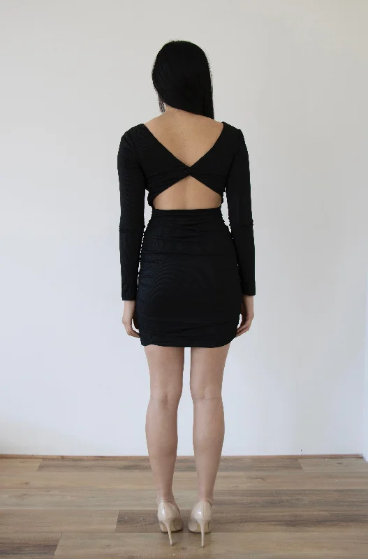 BRYNN MINI DRESS -BLACK