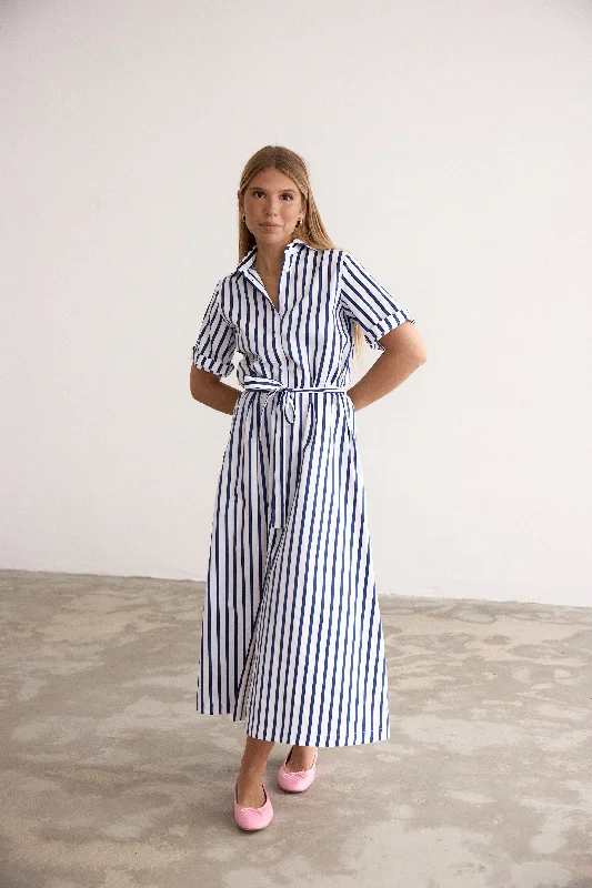 C.Z. Shirt Dress stripes