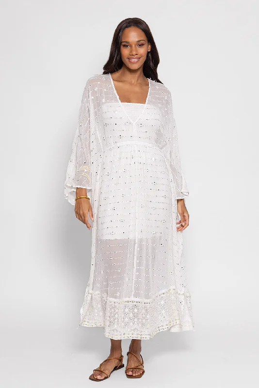 CALISTA CAFTAN PUEBLA WHITE