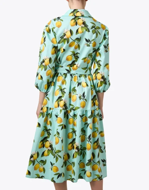 Cassie Lemon Print Dress