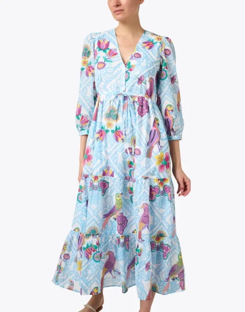 Castor Blue Print Dress