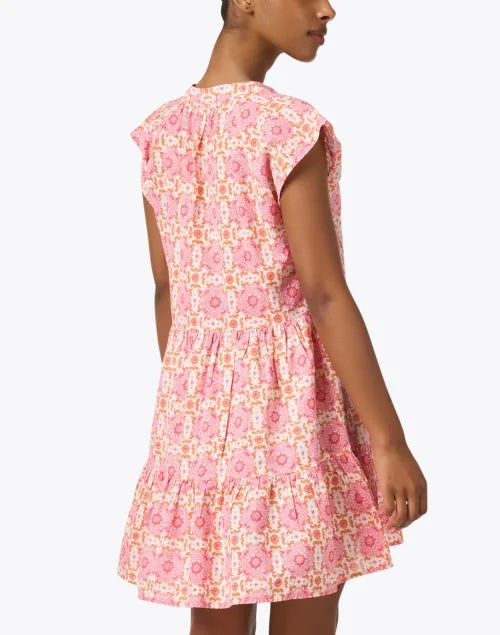 Celia Pink Print Cotton Dress