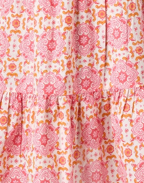 Celia Pink Print Cotton Dress