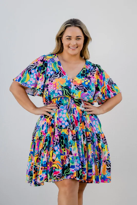 Charlie Dress in Electric Zee by Kasey Rainbow