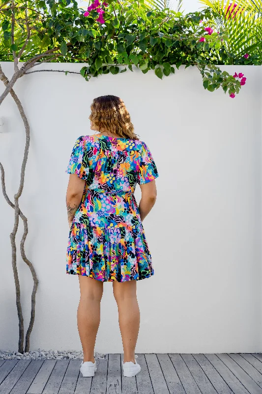 Charlie Dress in Electric Zee by Kasey Rainbow