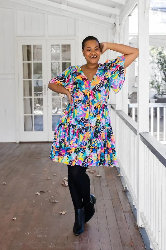 Charlie Dress in Electric Zee by Kasey Rainbow