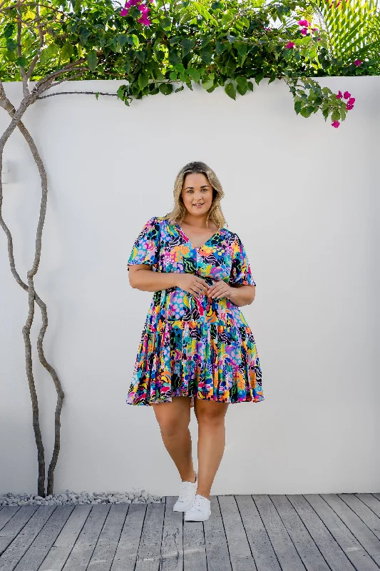 Charlie Dress in Electric Zee by Kasey Rainbow