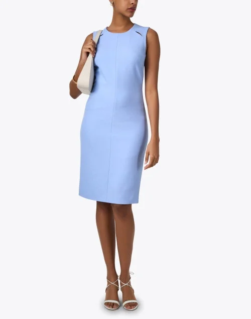 Detisana Blue Sheath Dress