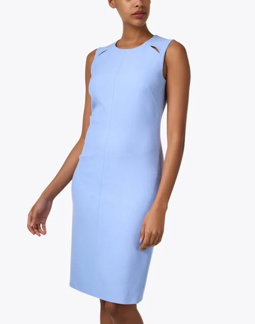 Detisana Blue Sheath Dress