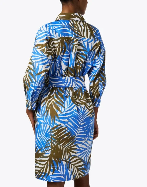 Ekatery Multi Fern Print Shirt Dress