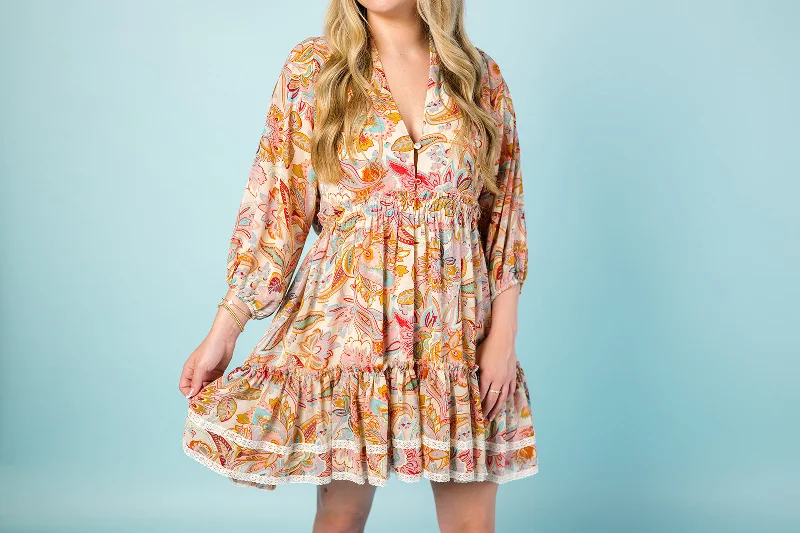 Floral Tier Dress- Final Sale