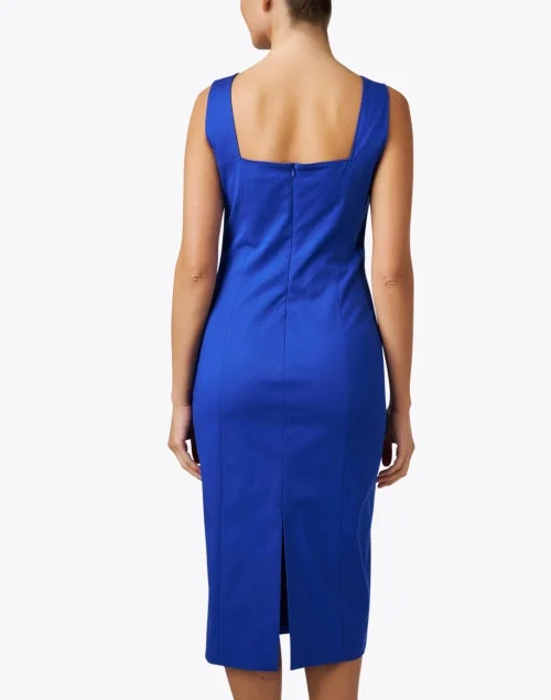 Foglia Blue Sheath Dress