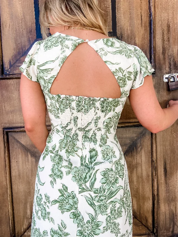 Forever Sage Midi Dress