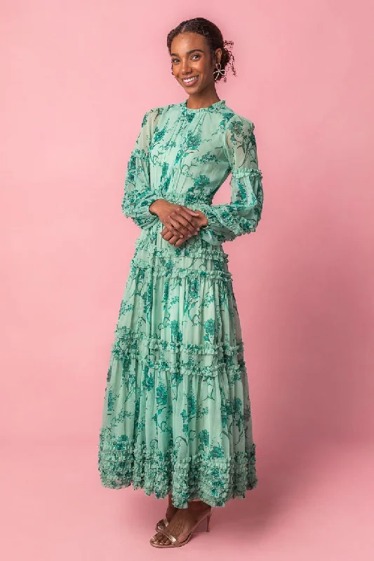 Geneva Dress in Bright Green