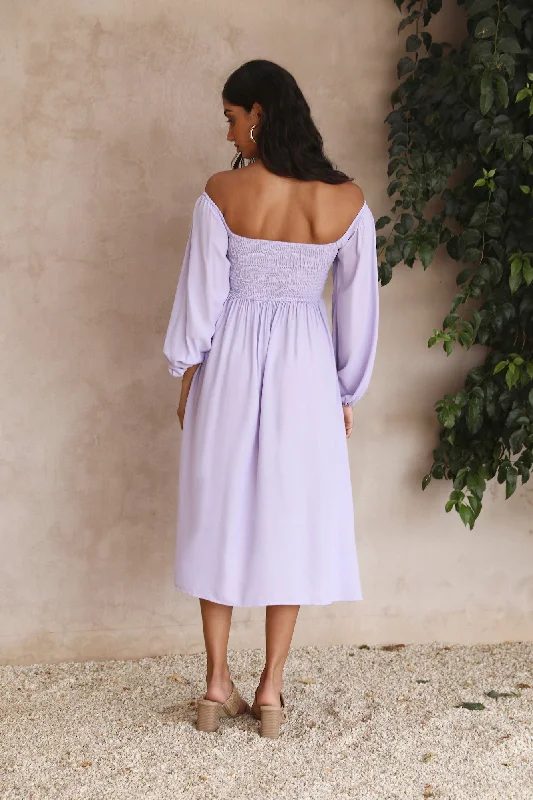 Great Escape Midi Dress Purple