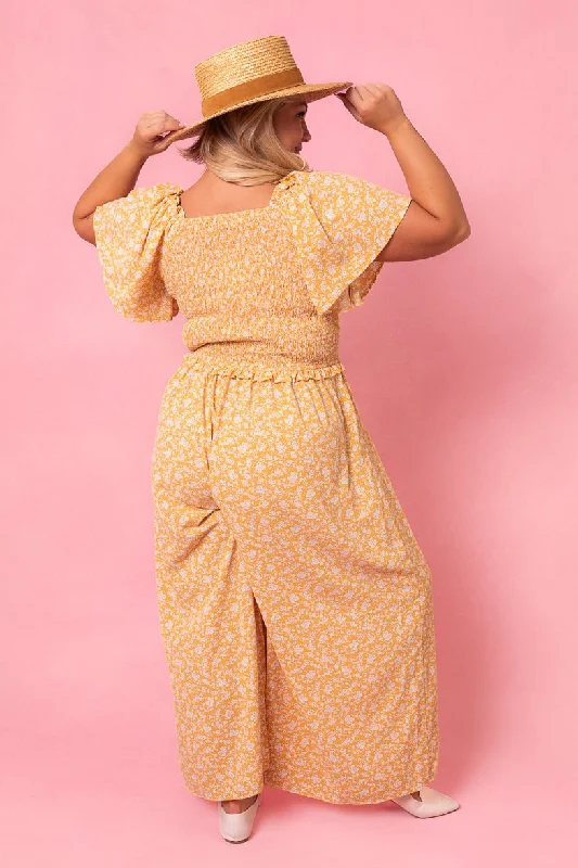 Indie Jumpsuit in Yellow