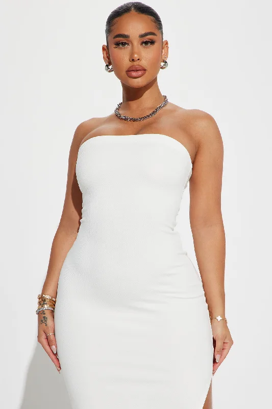 Janet Midi Dress - White