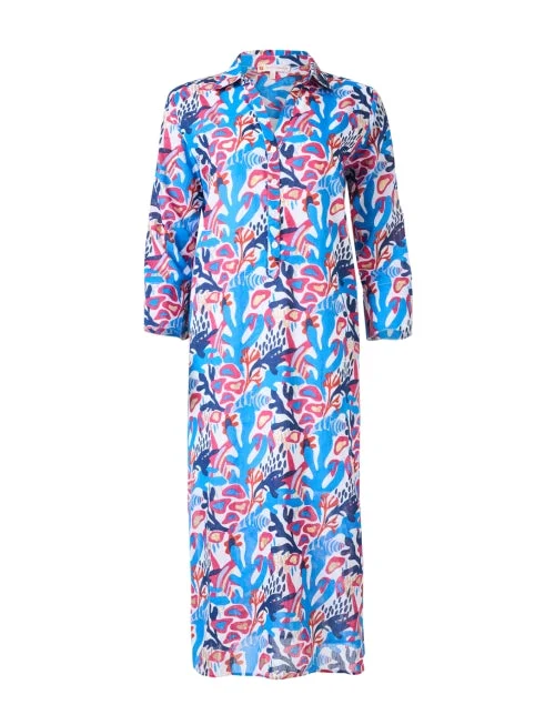 Kallan Coral Multi Print Dress