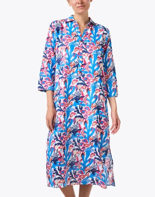 Kallan Coral Multi Print Dress